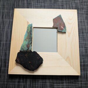 10" Square Decorated Mirror